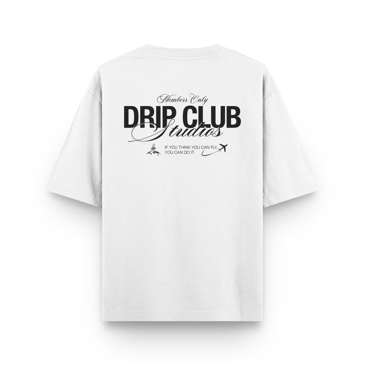 61100099 TEE DRIP MEMBERS ONLY WHITE