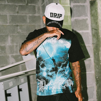 CAP DRIP LIFE STYLE WHITE  VISOR BLACK