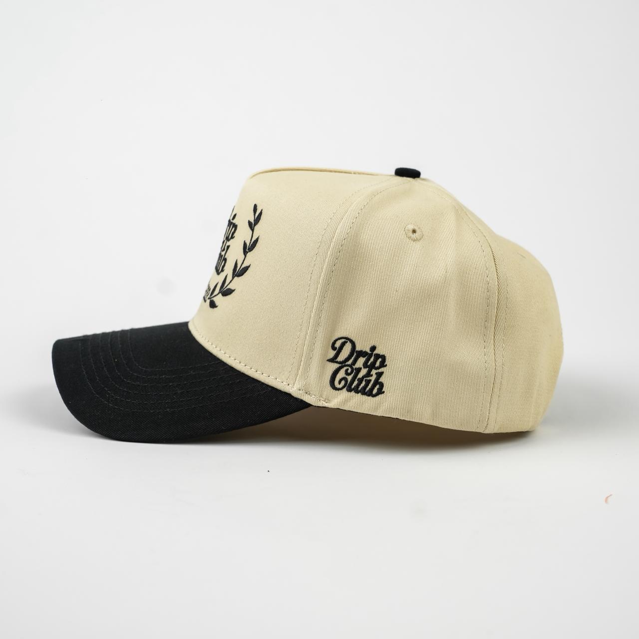 CAP DRIP CLUB BLACK AND CREAM