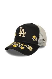 FLORAL ICON TRUCKER LOSDOD BLK